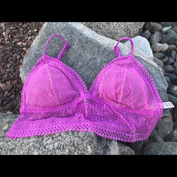 lilac lace bra